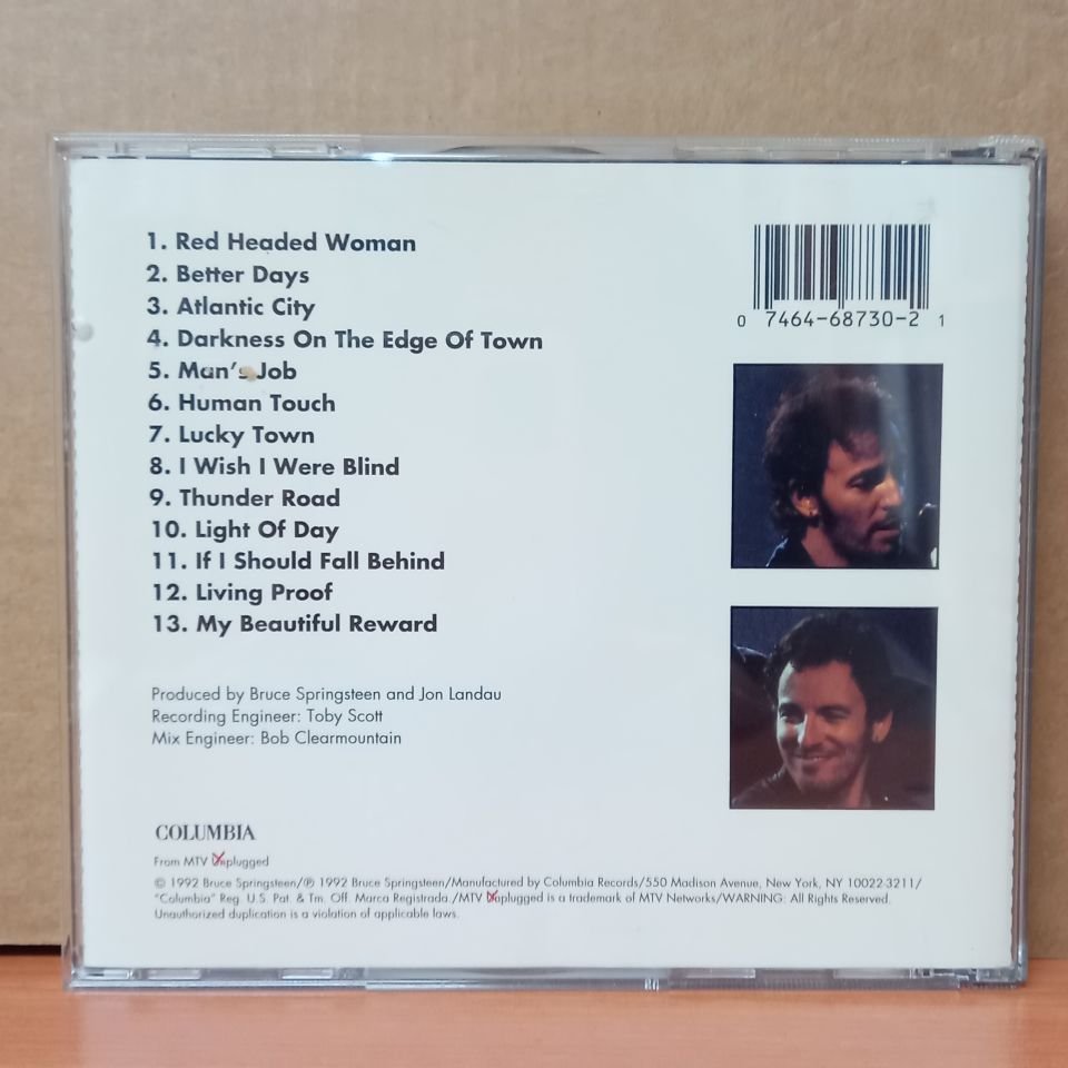 BRUCE SPRINGSTEEN - BRUCE SPRINGSTEEN IN CONCERT / MTV PLUGGED (1997) - CD 2.EL