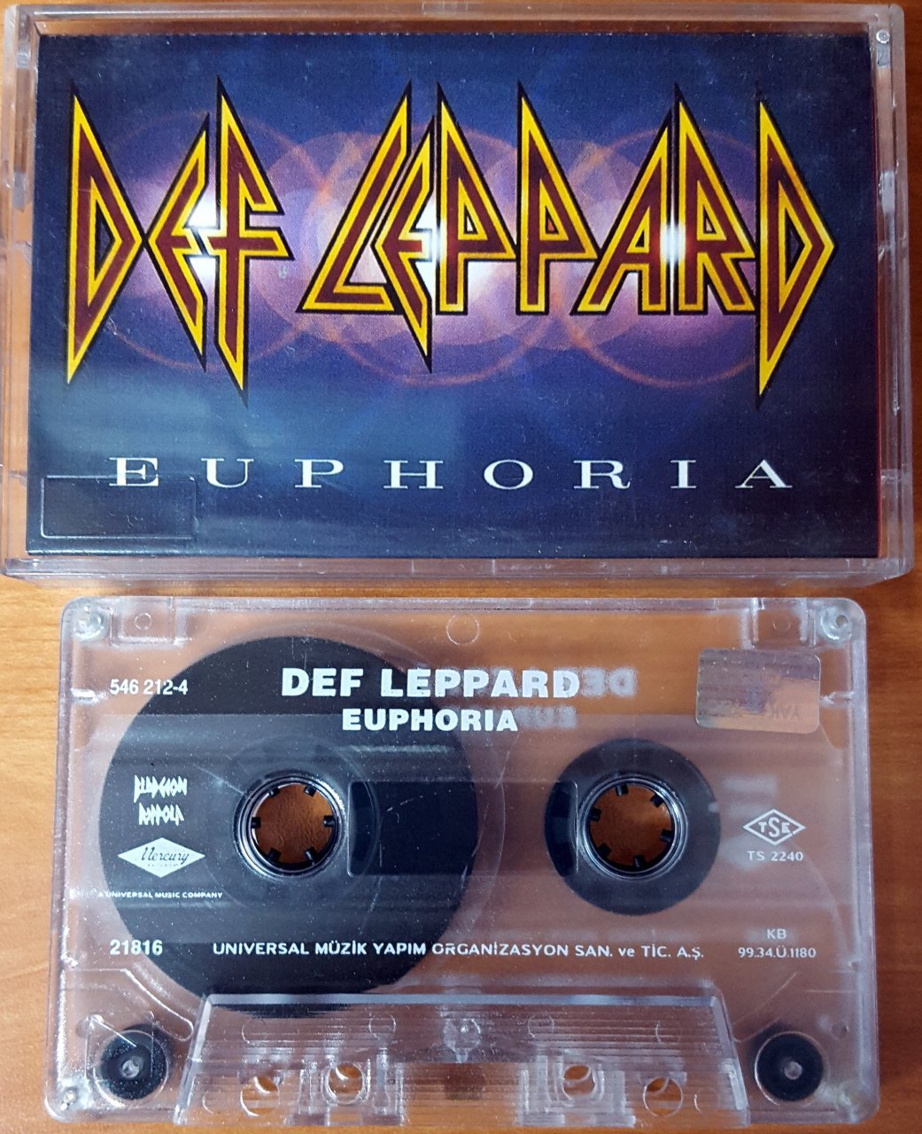 DEF LEPPARD - EUPHORIA (1999) UNIVERSAL CASSETTE MADE IN TURKEY ''USED''