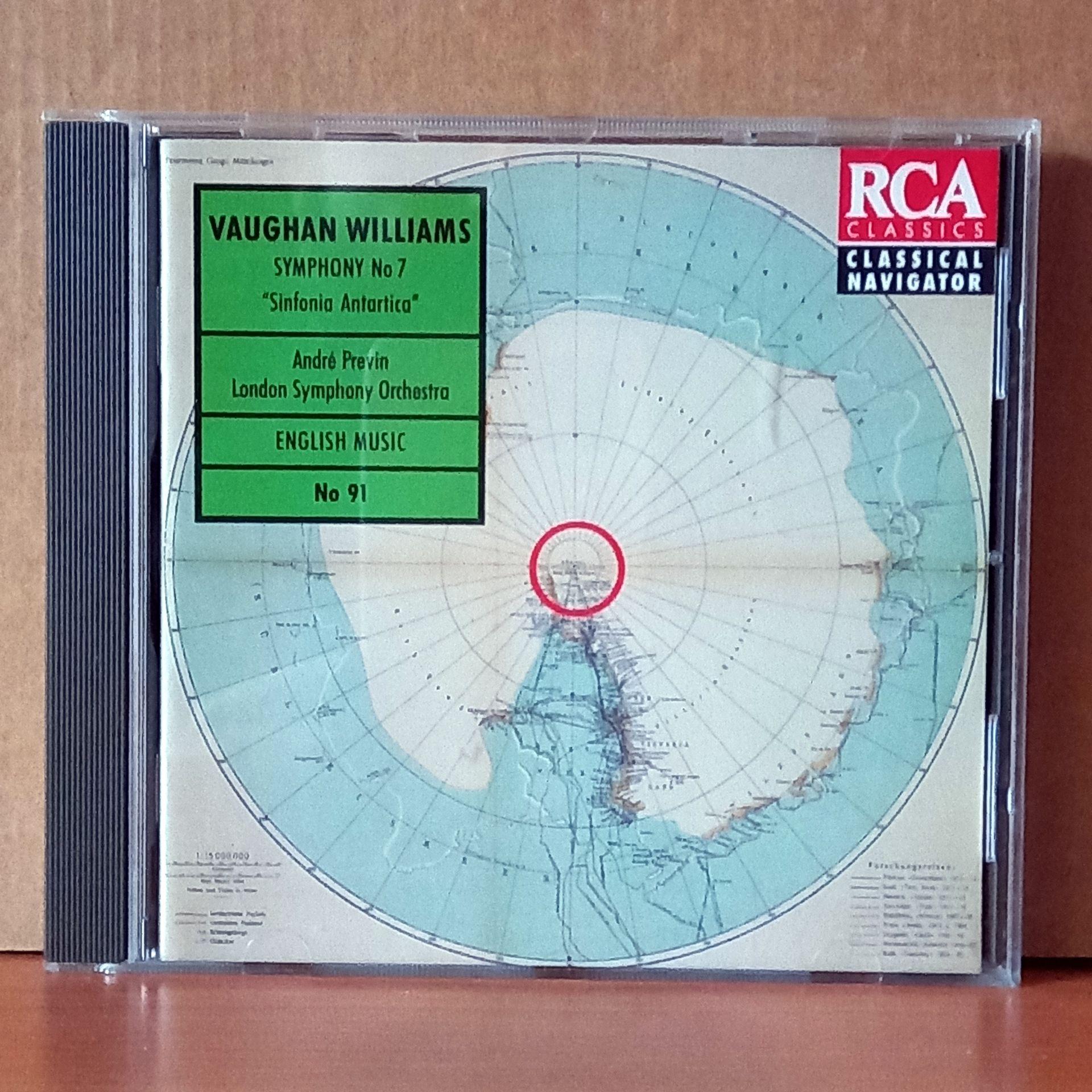 VAUGHAN WILLIAMS: SYMPHONY NO 7 “SINFONIA ANTARTICA” / ANDRE PREVIN, LONDON SYMPHONY ORCHESTRA (1995) - CD 2.EL