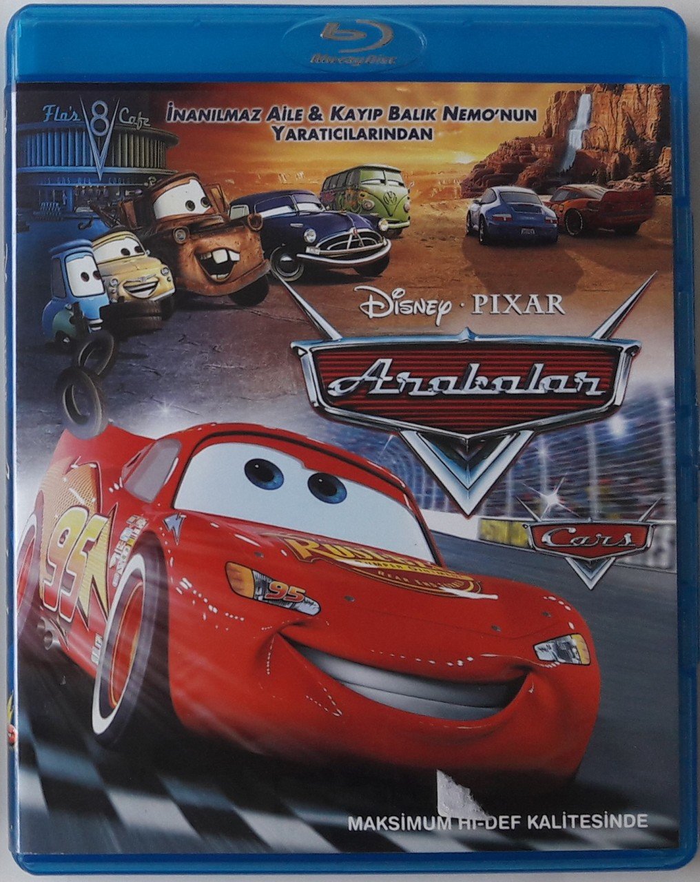 ARABALAR - THE CARS - DISNEY PIXAR ANİMASYON - BLU-RAY 2.EL