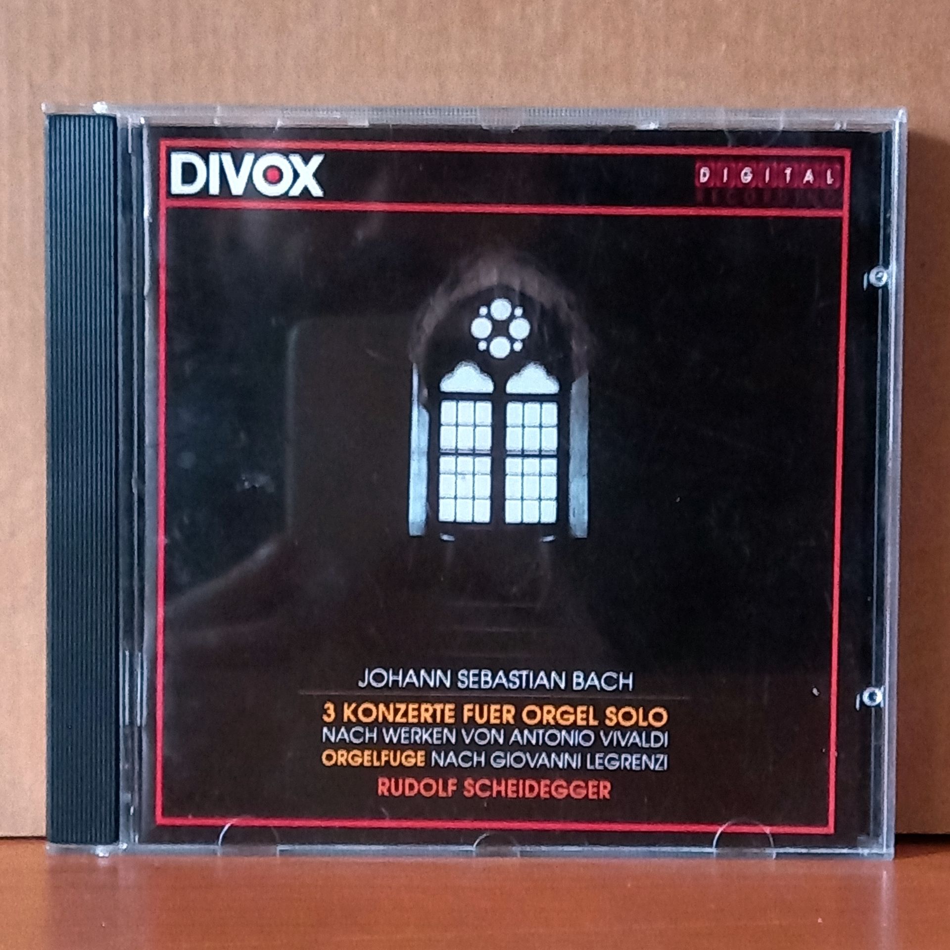 JOHANN SEBASTIAN BACH / 3 KONZERTE FUER ORGEL SOLO / RUDOLF SCHEIDEGGER (1993) - CD 2.EL