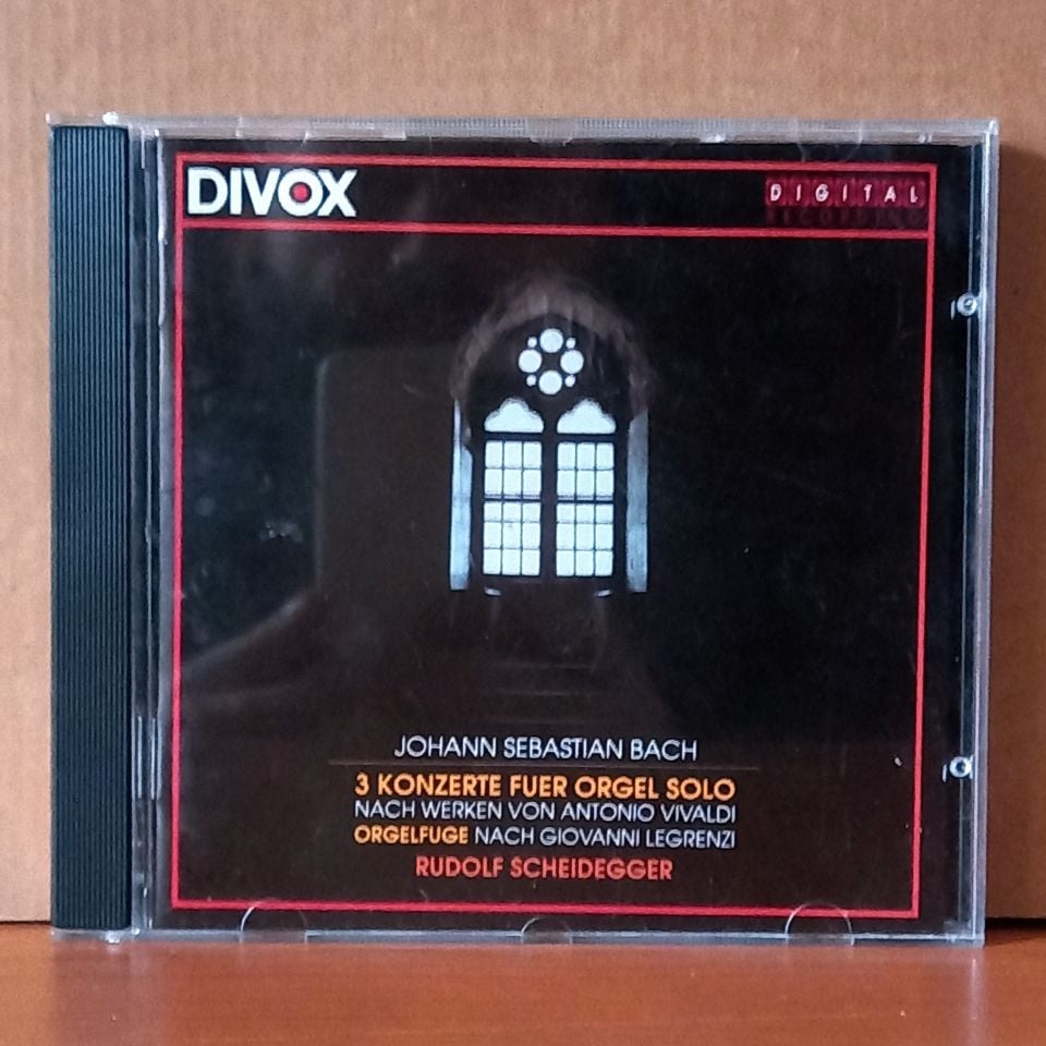 JOHANN SEBASTIAN BACH / 3 KONZERTE FUER ORGEL SOLO / RUDOLF SCHEIDEGGER (1993) - CD 2.EL
