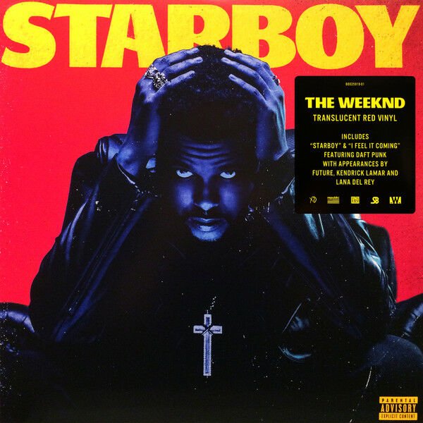 THE WEEKND - STARBOY (2016) - 2LP TRANSLUCENT RED VINYL SIFIR PLAK