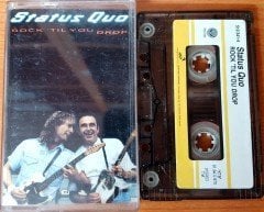 STATUS QUO - ROCK 'TIL YOU DROP (1991) YONCA CASSETTE MADE IN TURKEY ''USED'' PAPER LABEL