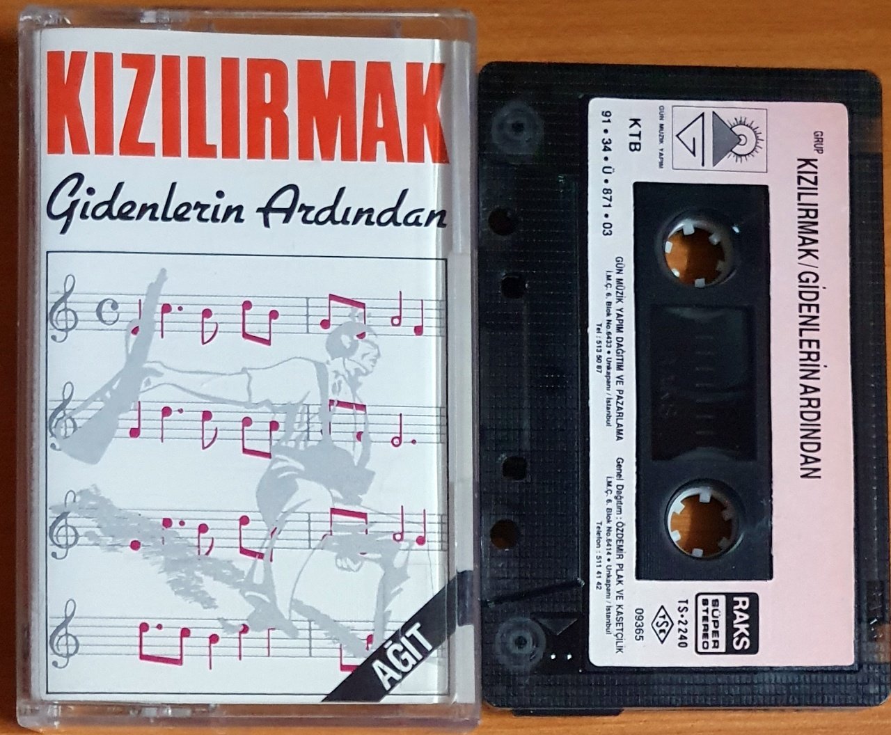 KIZILIRMAK - GİDENLERİN ARDINDAN (1991) - KASET GÜN MÜZİK 2.EL