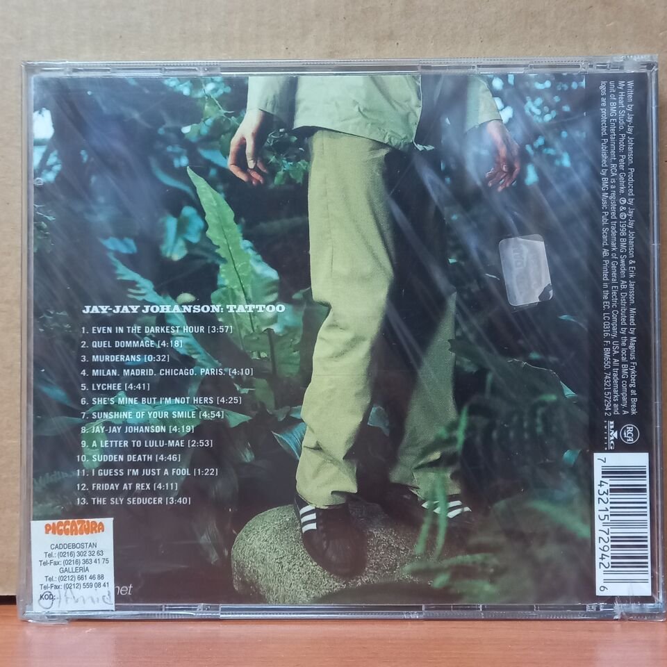 JAY-JAY JOHANSON - TATTOO (1998) - CD SIFIR