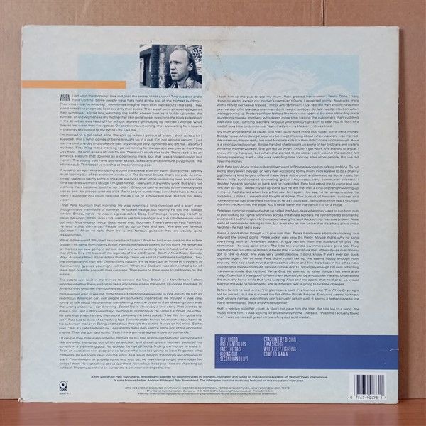 PETE TOWNSHEND – WHITE CITY [A NOVEL] (1985) - LP 2.EL PLAK