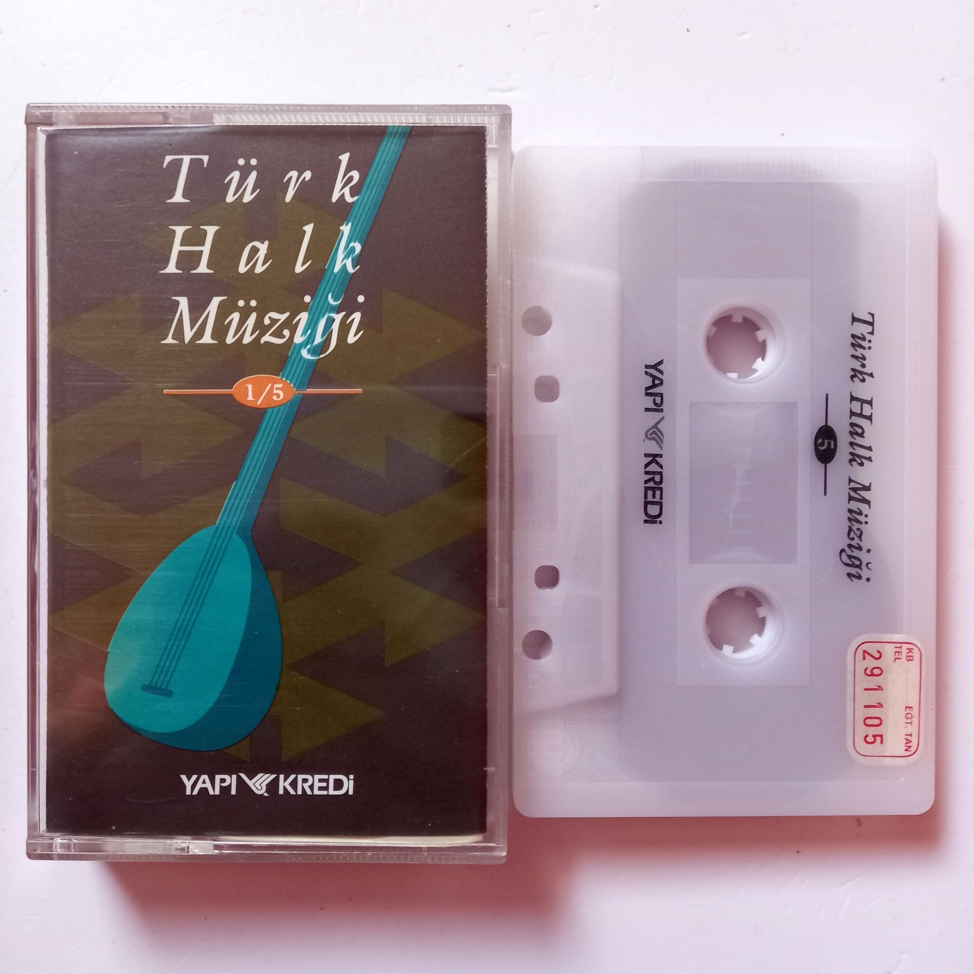 YAPI KREDİ TÜRK HALK MÜZİĞİ 1/5 - KASET 2.EL