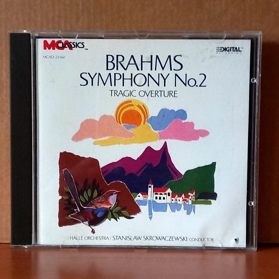 BRAHMS: SYMPHONY NO. 2 IN D / TRAGIC OVERTURE / HALLE ORCHESTRA, STANISLAW SKROWACZEWSKI (1987) - CD 2.EL