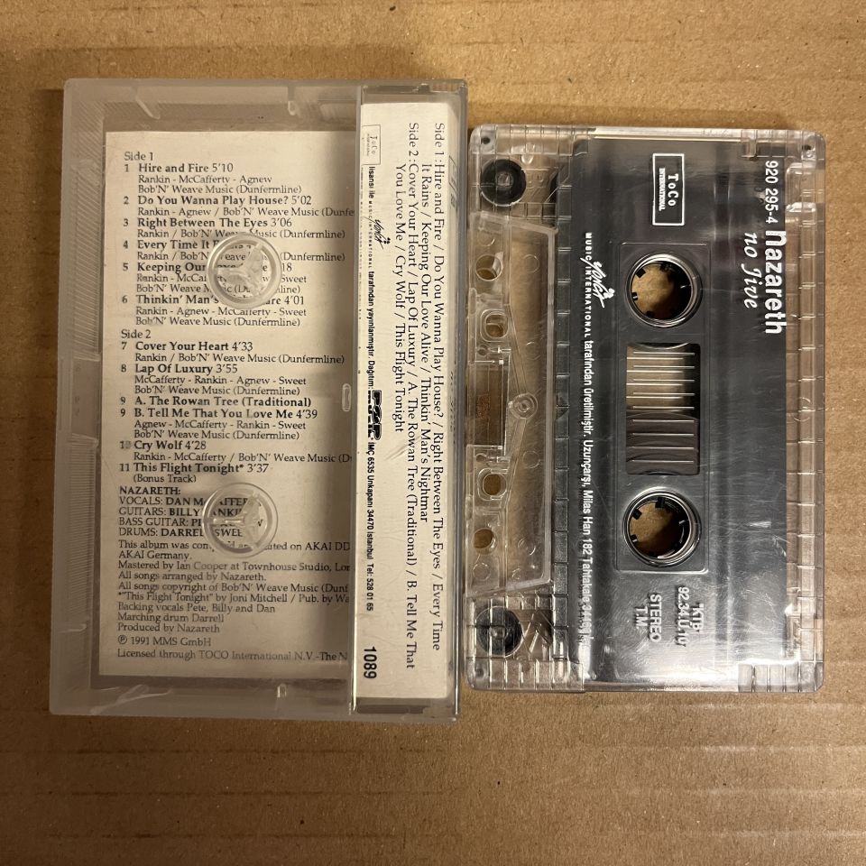 NAZARETH - NO JIVE (1992) - KASET 2.EL