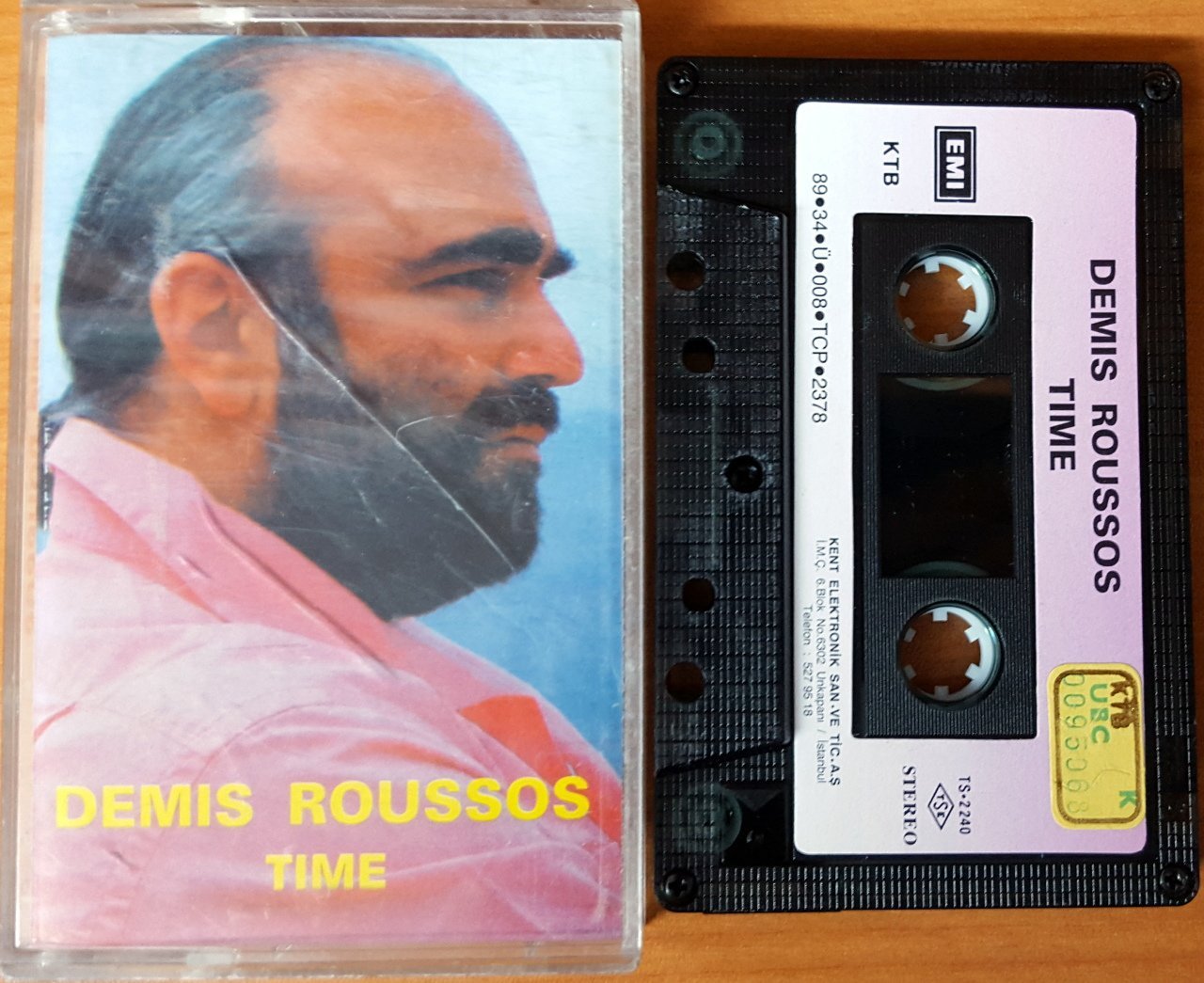 DEMIS ROUSSOS - TIME (1989) KENT CASSETTE MADE IN TURKEY ''USED''