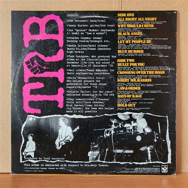 TOM ROBINSON BAND – TRB TWO (1979) - LP 2.EL PLAK