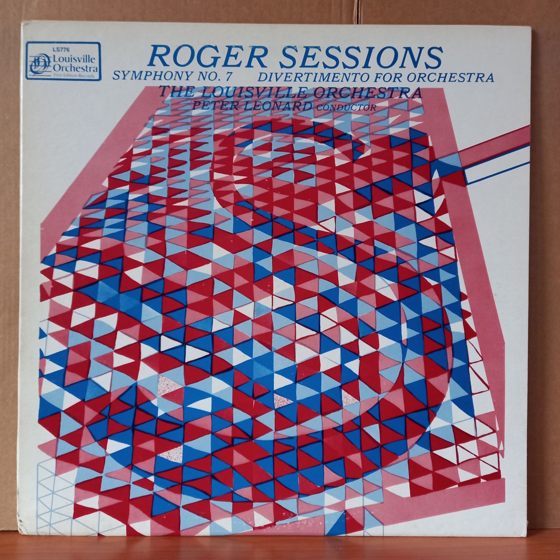 ROGER SESSIONS: SYMPHONY NO. 7 / DIVERTIMENTO FOR ORCHESTRA / THE LOUISVILLE ORCHESTRA, PETER LEONARD (1981) - LP 2.EL PLAK