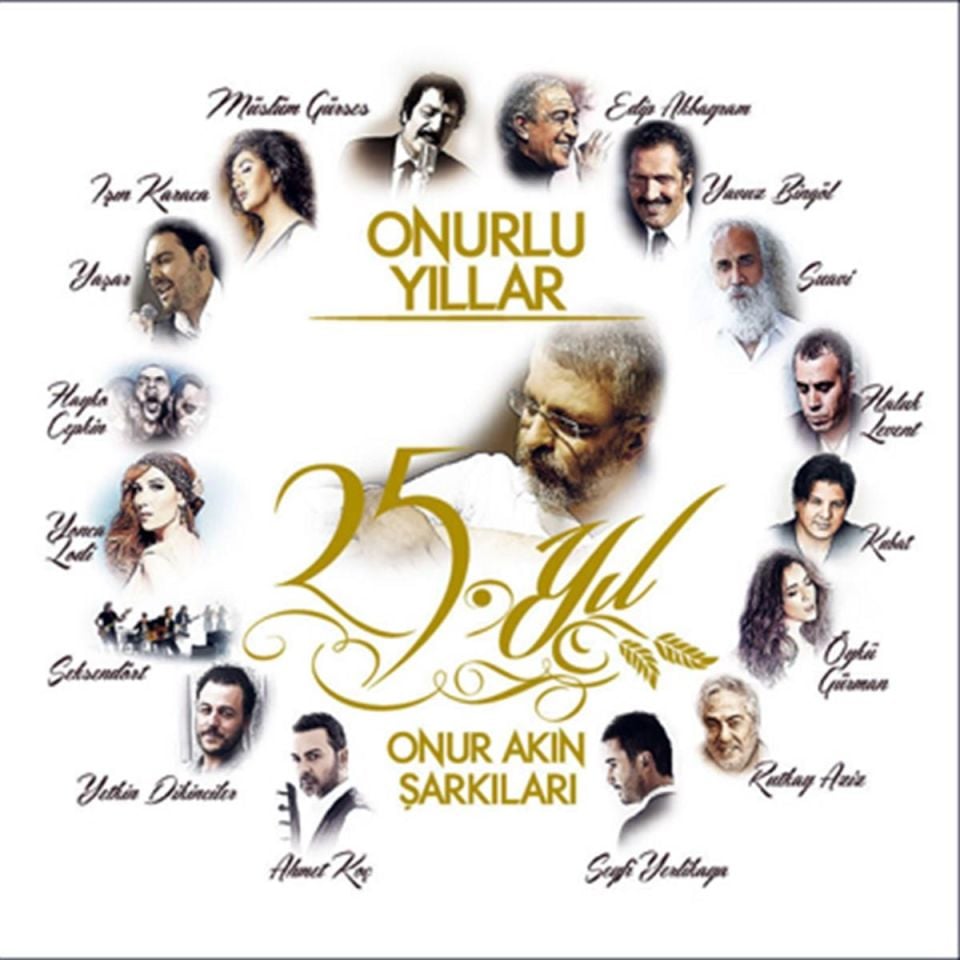 ONUR AKIN SAYGI ALBÜMÜ - ONURLU YILLAR / MÜSLÜM GÜRSES EDİP AKBAYRAM HAYKO CEPKİN - LP 2024 BASIM SIFIR PLAK