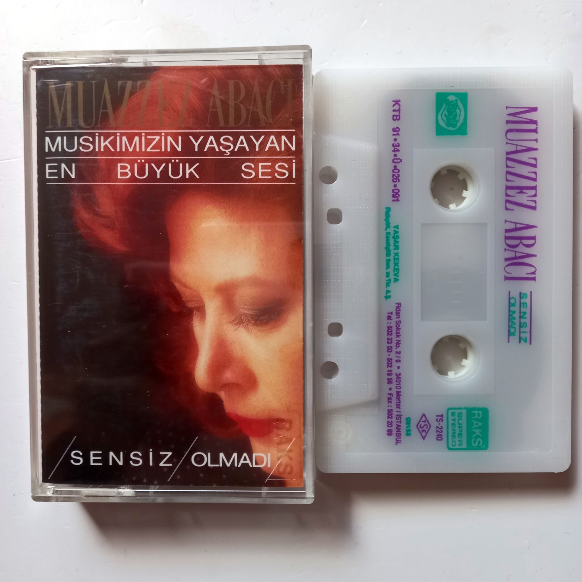 MUAZZEZ ABACI - SENSİZ OLMADI (1991) - KASET 2.EL