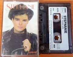 STEPHANIE - LIVE YOUR LIFE (1987) ALFA CASSETTE MADE IN TURKEY ''USED'' PAPER LABEL