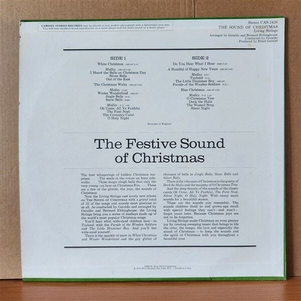 THE SOUND OF CHRISTMAS / LIVING STRINGS (1970) - LP 2.EL PLAK