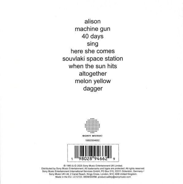 SLOWDIVE - SOUVLAKI (1993) - CD 2025 EDITION DIGIPACK AMBALAJINDA SIFIR