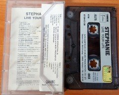 STEPHANIE - LIVE YOUR LIFE (1987) ALFA CASSETTE MADE IN TURKEY ''USED'' PAPER LABEL