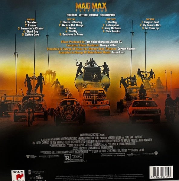 MAD MAX: FURY ROAD SOUNDTRACK (2015) - 2XLP 2024 DELUXE LIMITED EDITION NUMBERED 180GR GATEFOLD SMOKEY COLOURED VINYL SIFIR PLAK