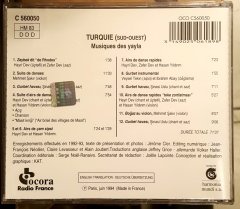 TURQUIE - MUSIQUES DES YAYLA / ŞİNASİ USLU HAYRİ DEV HASAN YILDIRIM - CD MADE IN FRANCE 2.EL
