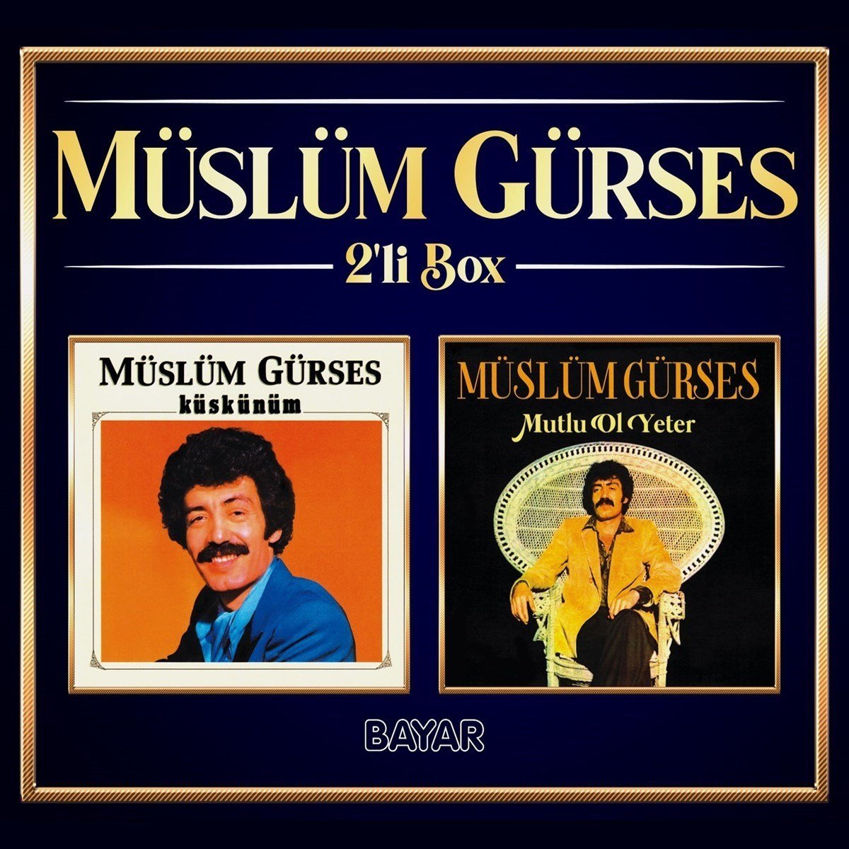 MÜSLÜM GÜRSES - KÜSKÜNÜM + MUTLU OL YETER / 2'Lİ BOX - 2CD DIGIPACK SIFIR