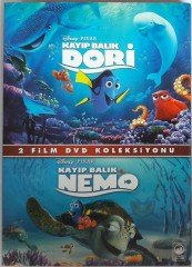 KAYIP BALIK DORI FINDING DORI / KAYIP BALIK NEMO FINDING NEMO - DISNEY PIXAR ANİMASYON - 2DVD KUTU 2.EL DVD 2.EL