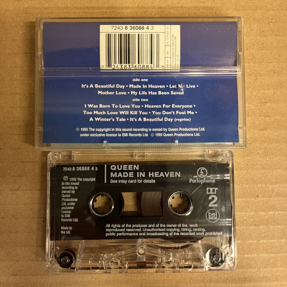 QUEEN - MADE IN HEAVEN (1995) - İNGİLTERE BASKI KASET 2.EL