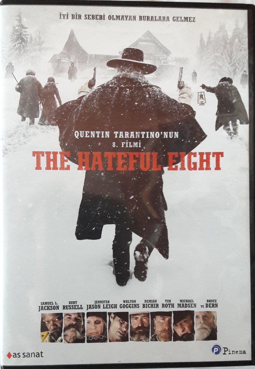 THE HATEFUL EIGHT - SAMUEL L. JACKSON - KURT RUSSELL - JENNIFER JASON LEIGH - TIM ROTH - MICHAEL MADSEN - QUENTIN TARANTINO - DVD 2.EL