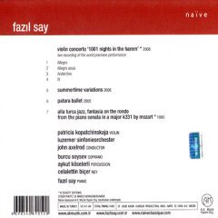 FAZIL SAY - 1001 NIGHTS IN THE HAREM (2009) - CD DIGIPACK 2.EL