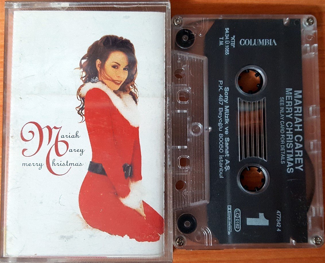MARIAH CAREY - MERRY CHRISTMAS (1994) SONY CASSETTE MADE IN TURKEY ''USED''