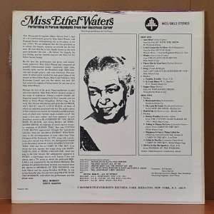 MISS ETHEL WATERS - PERFORMING IN PERSON HIGHLIGHTS FROM HER ILLUSTRIOUS CAREER (1972) - LP 2.EL PLAK