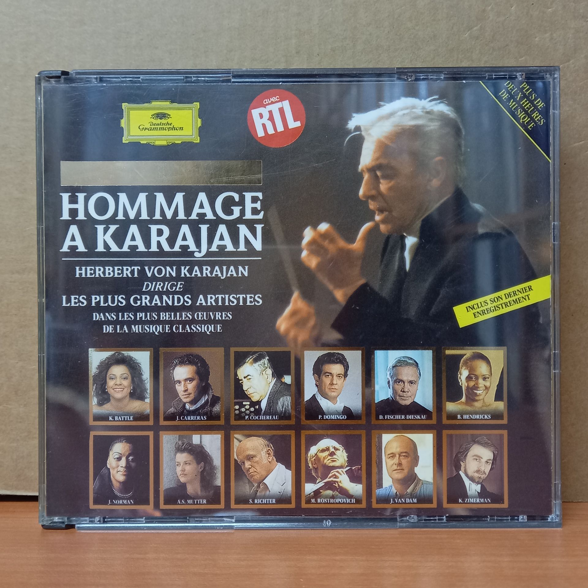 HOMMAGE A KARAJAN, HERBERT VON KARAJAN - LES PLUS GRANDS ARTISTES (1989) - 2CD 2.EL