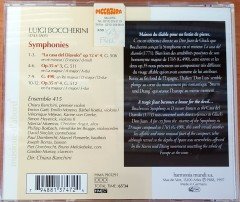 BOCCHERINI SYMPHONIES - ENSEMBLE 415 / CHIARA BANCHINI / HARMONIA MUNDI CD 2.EL