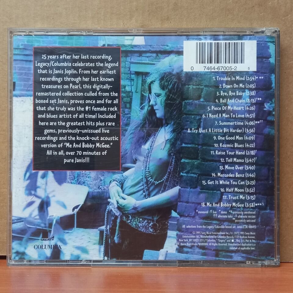JANIS JOPLIN - 18 ESSENTIAL SONGS (1995) - CD 2.EL