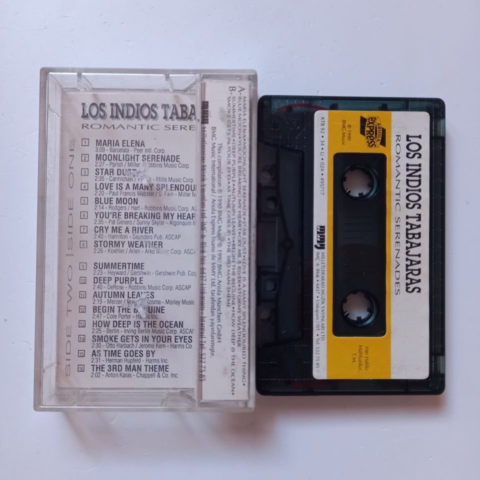 LOS INDIOS TABAJARAS - ROMANTIC SERENADES (1992) - KASET 2.EL