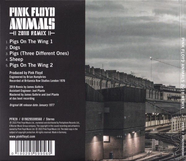 PINK FLOYD - ANIMALS (2018 REMIX) - CD 2022 REMASTERED REISSUE ALBUM SIFIR DIGISLEEVE