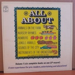 ALL ABOUT ANIMALS ON THE FARM, NURSERY RHYMES, NUMBERS... SIX COMPLETE BOOKS IN ONE - LP 2.EL PLAK