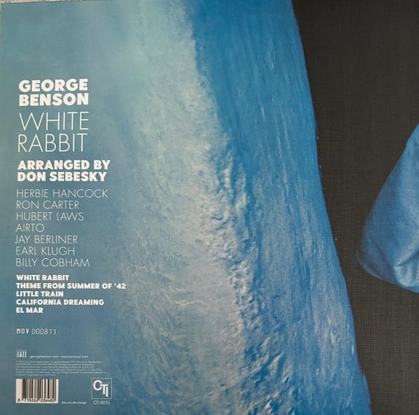 GEORGE BENSON - WHITE RABBIT (1972) - LP 180GR 2024 NUMBERED & WHITE COLOURED EDITION SIFIR PLAK