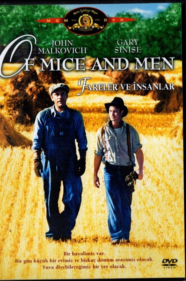 FARELER VE İNSANLAR - OF MICE AND MEN (1992) - JOHN MALKOVICH - DVD 2.EL (JOHN STEINBECK)