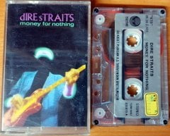 DIRE STRAITS - MONEY FOR NOTHING (1988) PLAKSAN TRANSPARENT CASSETTE MADE IN TURKEY ''USED''