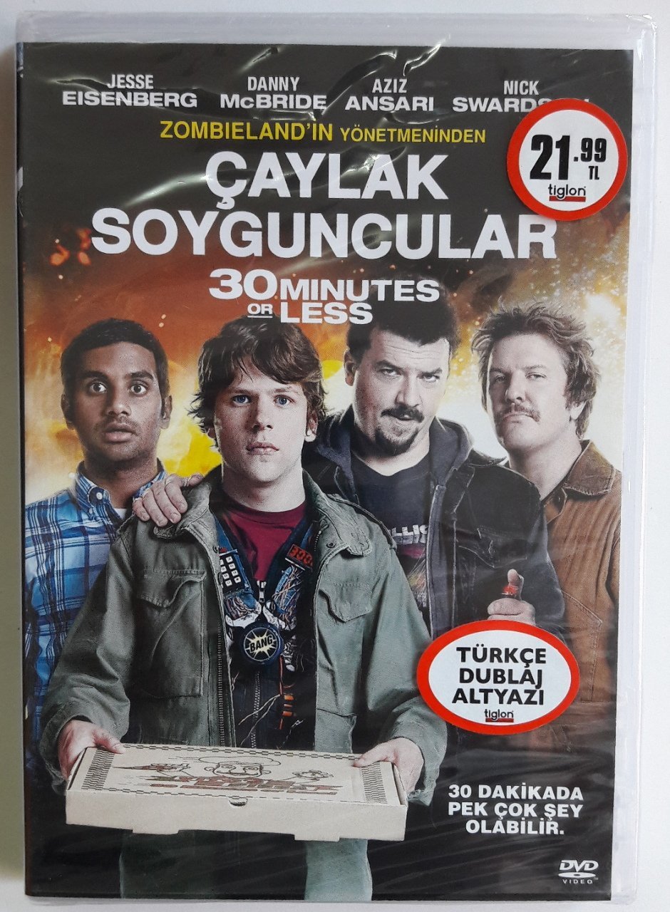 ÇAYLAK SOYGUNCULAR - 30 MINUTES OR LESS - JESSE EISENBERG - DVD SIFIR