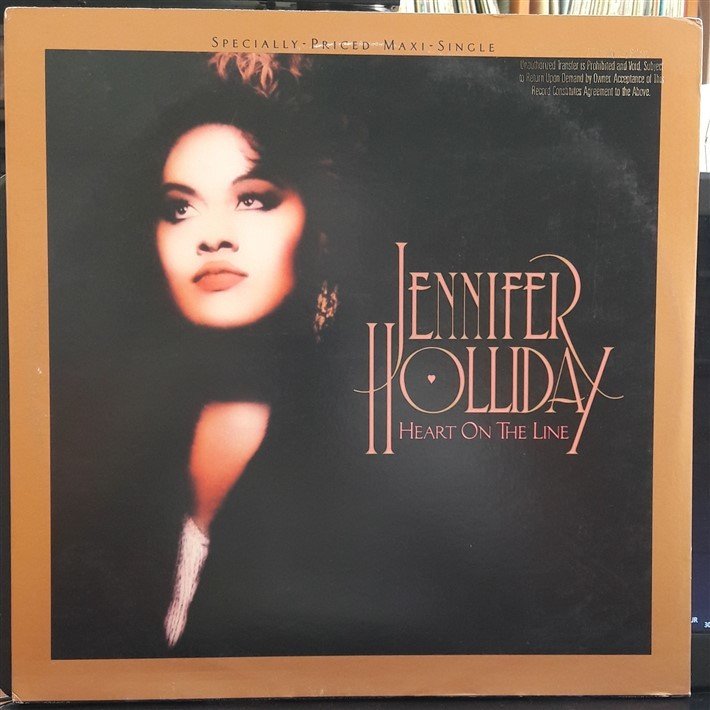 JENNIFER HOLLIDAY - HEARTH ON THE LINE (1987) - 12'' MAXI SINGLE VINYL PLAK 2.EL