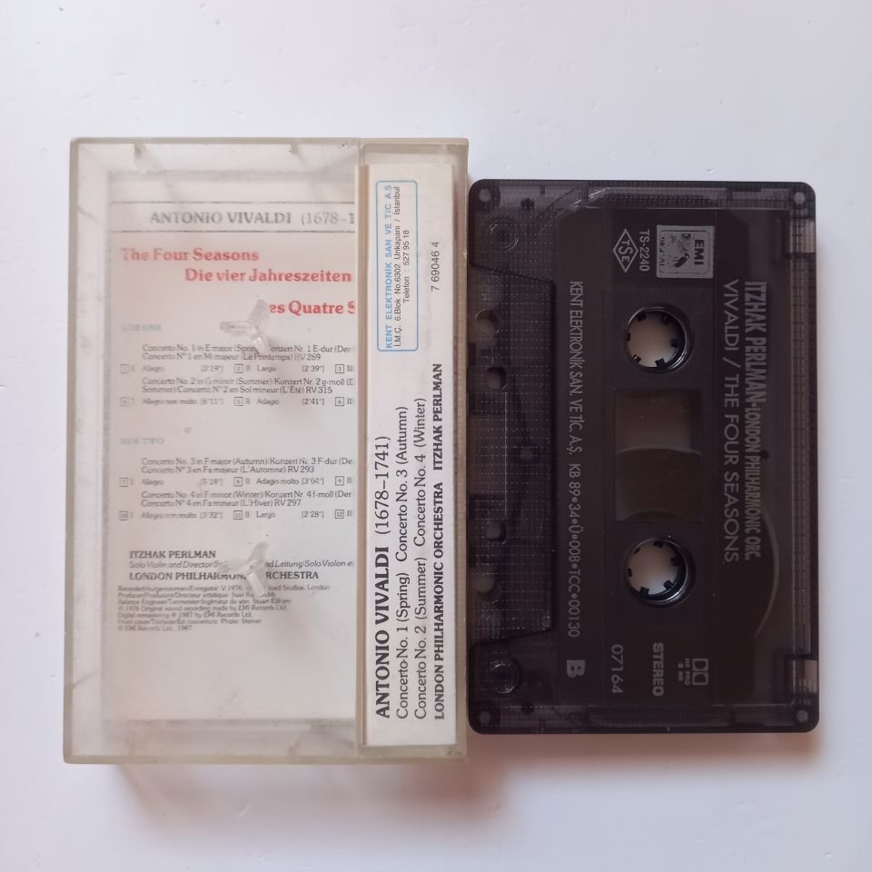VIVALDI - THE FOUR SEASONS / ITZHAK PERLMAN, LONDON PHILHARMONIC ORCHESTRA (1989) - KASET 2.EL
