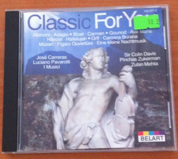 CLASSIC FOR YOU CARRERAS I MUSICI MEHTA CD 2.EL
