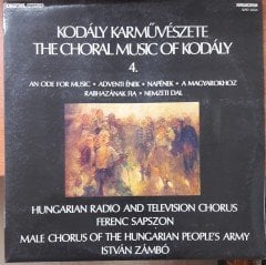 KODALY KARMÜVESZETE THE CHORAL MUSIC OF KODALY 4 - PLAK 2.EL