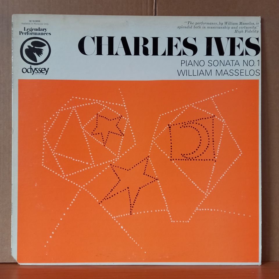 CHARLES IVES: PIANO SONATA NO. 1 / WILLIAM MASSELOS (1967) - LP 2.EL PLAK