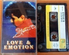 STEVIE B - LOVE AND EMOTION (1991) PLAKSAN CASSETTE MADE IN TURKEY ''USED'' PAPER LABEL