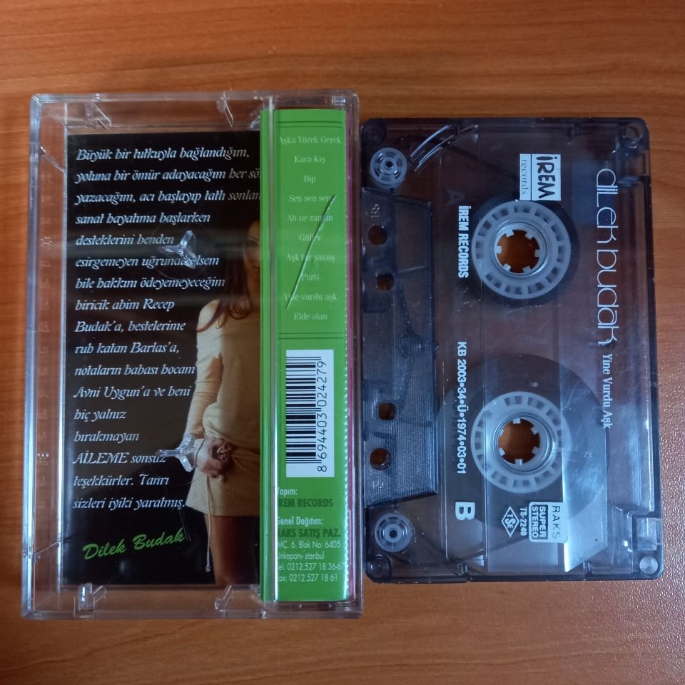 DİLEK BUDAK - YİNE VURDU AŞK (2003) - KASET 2.EL