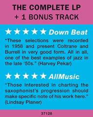 JOHN COLTRANE & KENNY BURRELL - same title (1962) - LP 180GR 2019 EDITION SIFIR PLAK